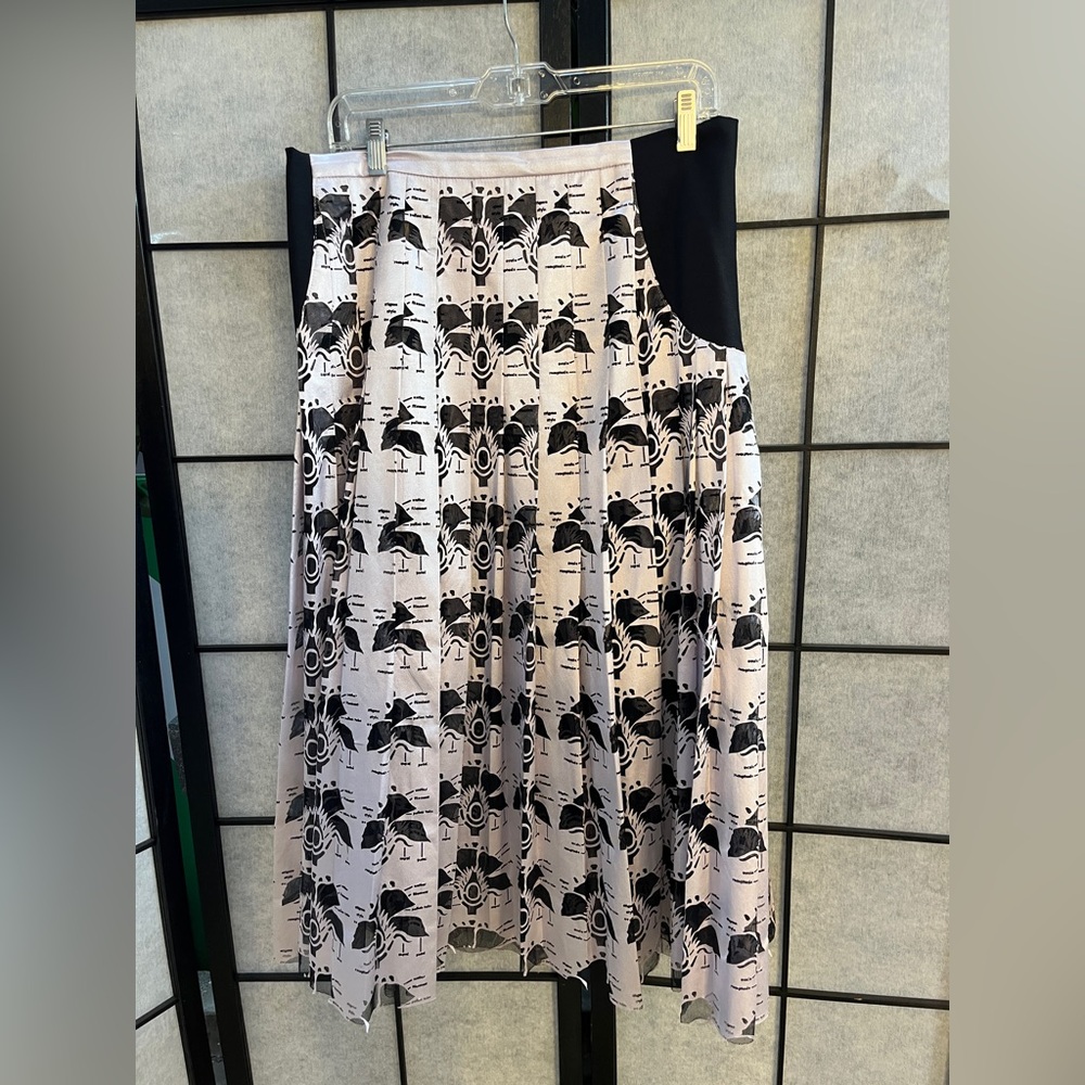 Christopher Kane Black and White A-Line Skirt